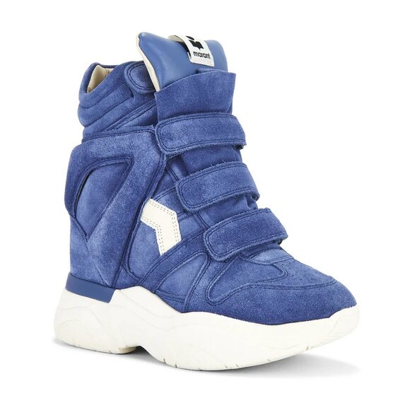 Isabel Marant BALSKEE Suede High Top Wedge Sneaker Ankle Bootie Boots - Picture 2 of 16